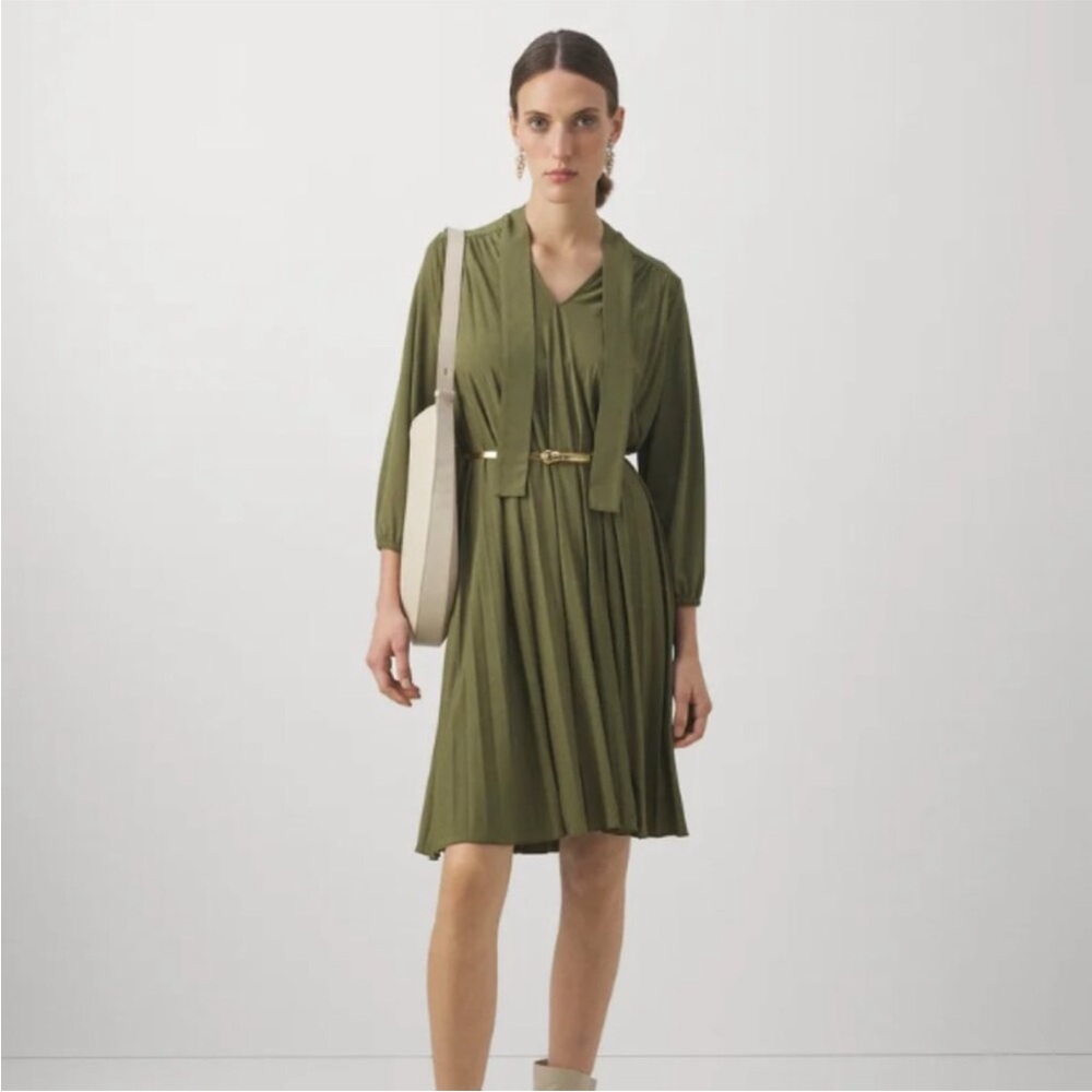 Marella Circo Green Dress With Belt - Picture 2 of 9